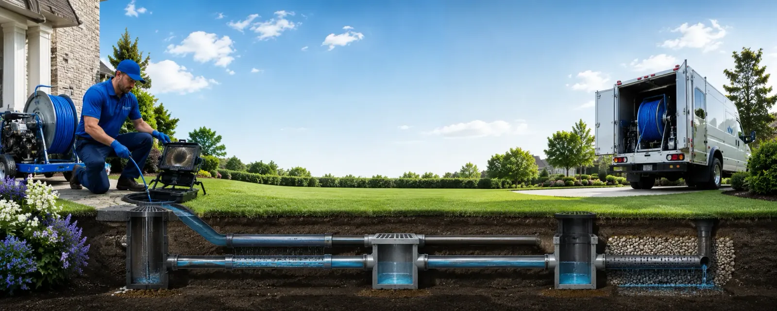 Outdoor drain cleaning information for Pukwana, SD